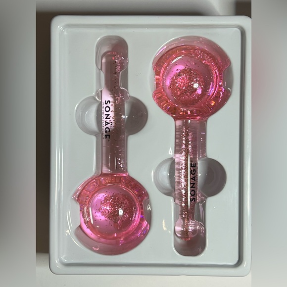 SONÄGE FRIOZ ICY PINK GLOBES FACIAL MASSAGERS - Picture 2 of 6